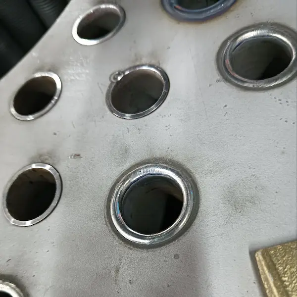 Boiler industry tube sheet welding