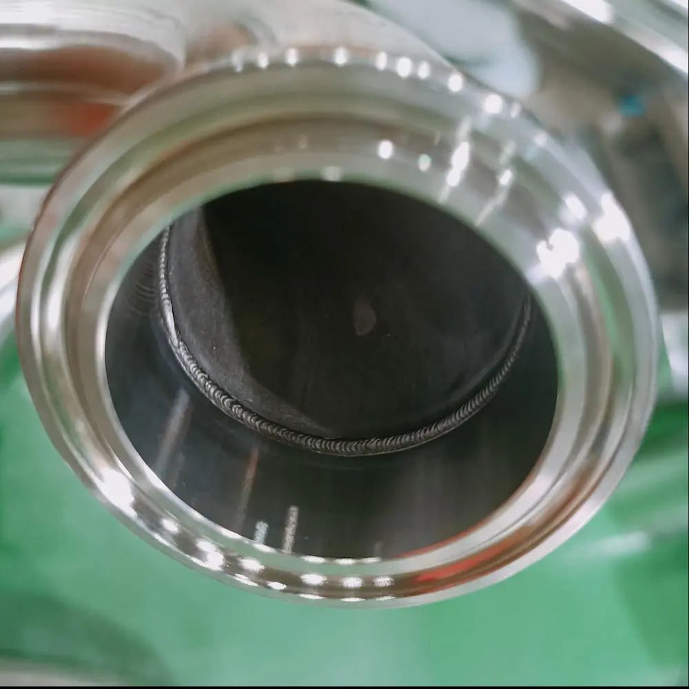 Double-sided welding of stainless steel food grade pipes