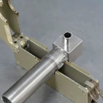 Laboratory tube welding effect